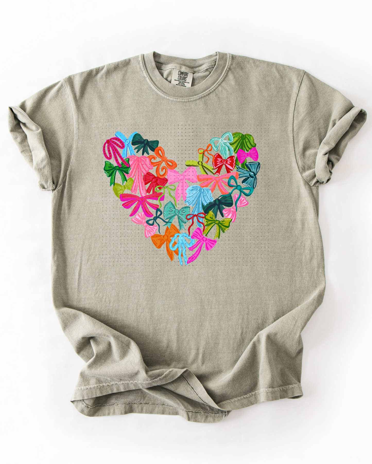 Heart made with bows