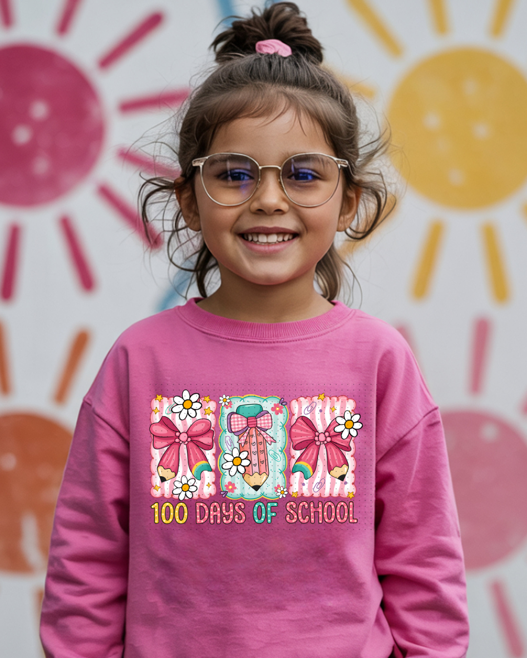 100 days of school Daisy bright