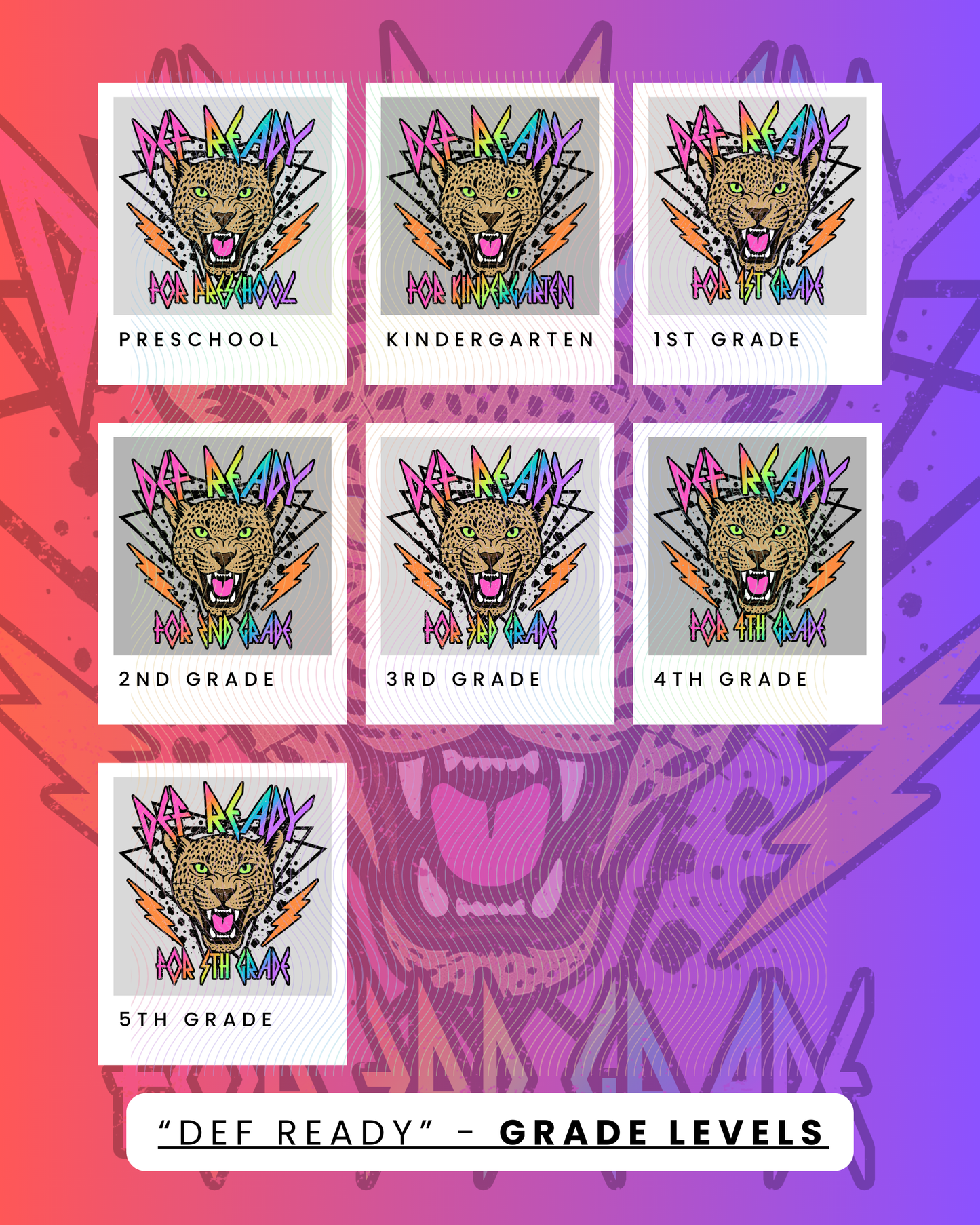 DEF READY - Grade Levels