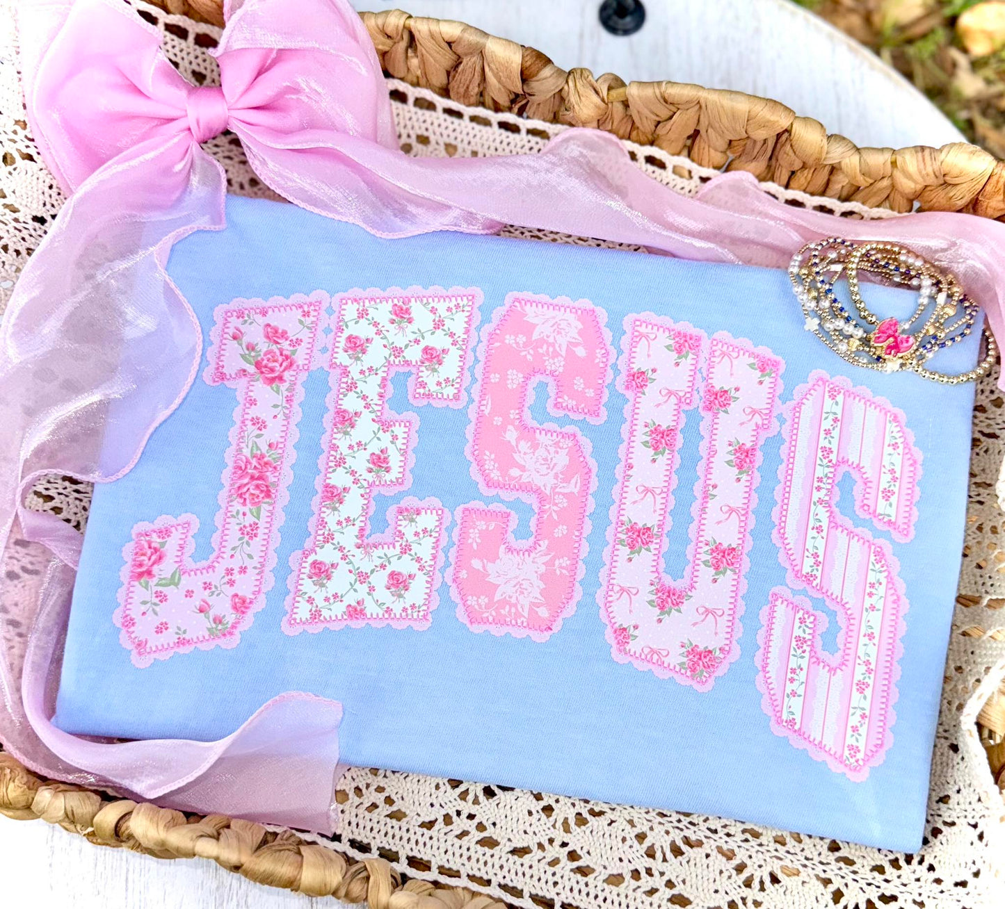 Pink Floral Jesus