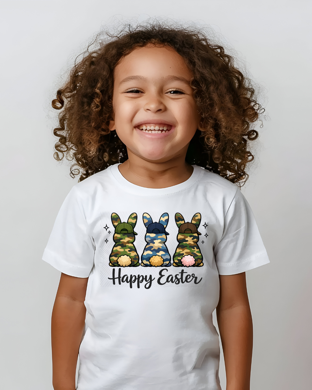 Camo Bunny Happy Easter