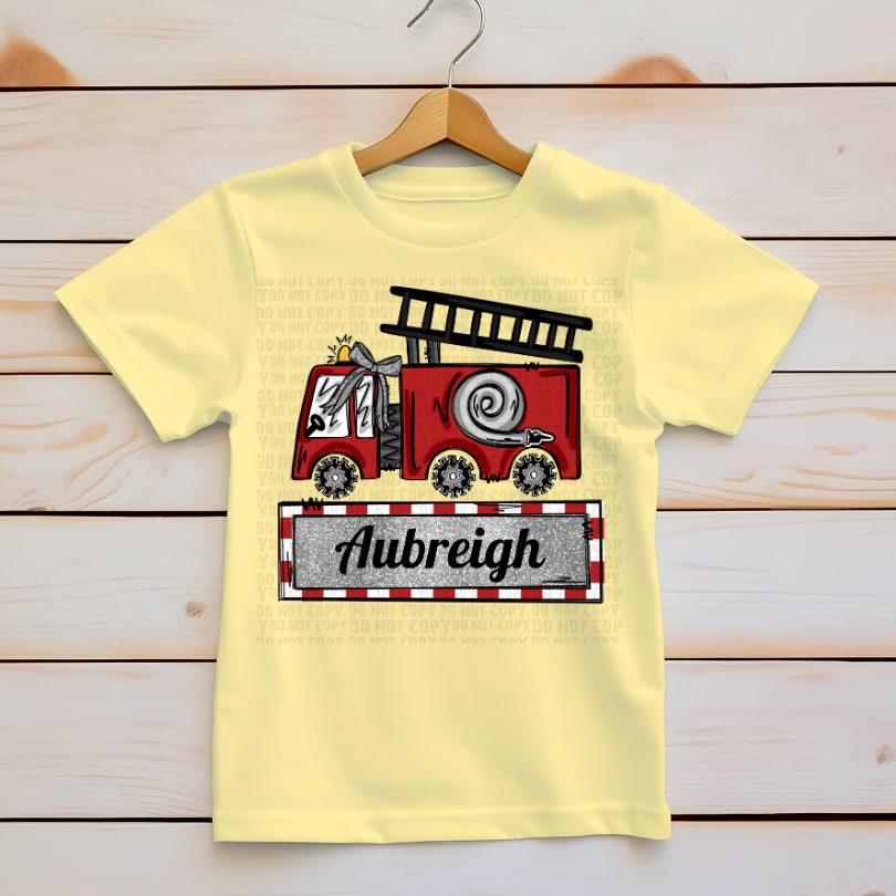 Fire Truck w/ Custom Name