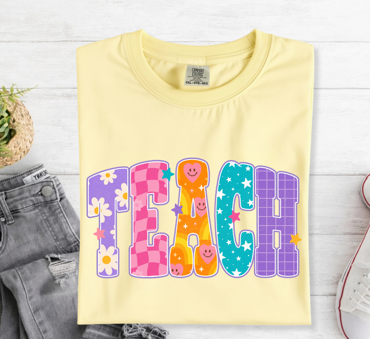 Patterned Bright Teach - MDD
