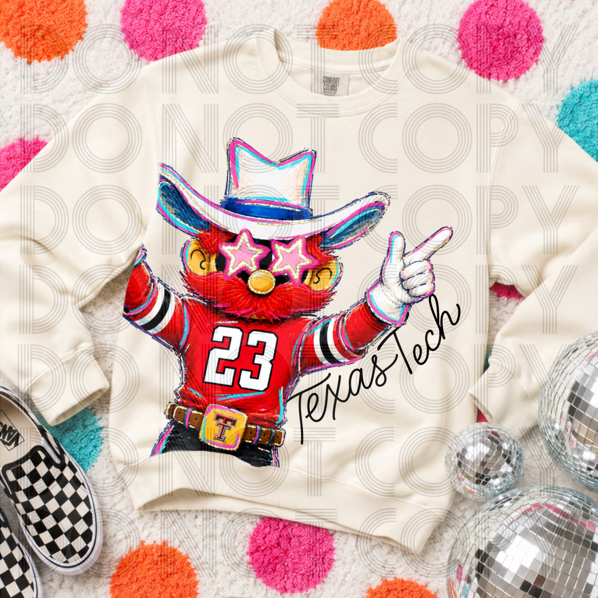 Rockin Delulu Mascot - Texas Tech