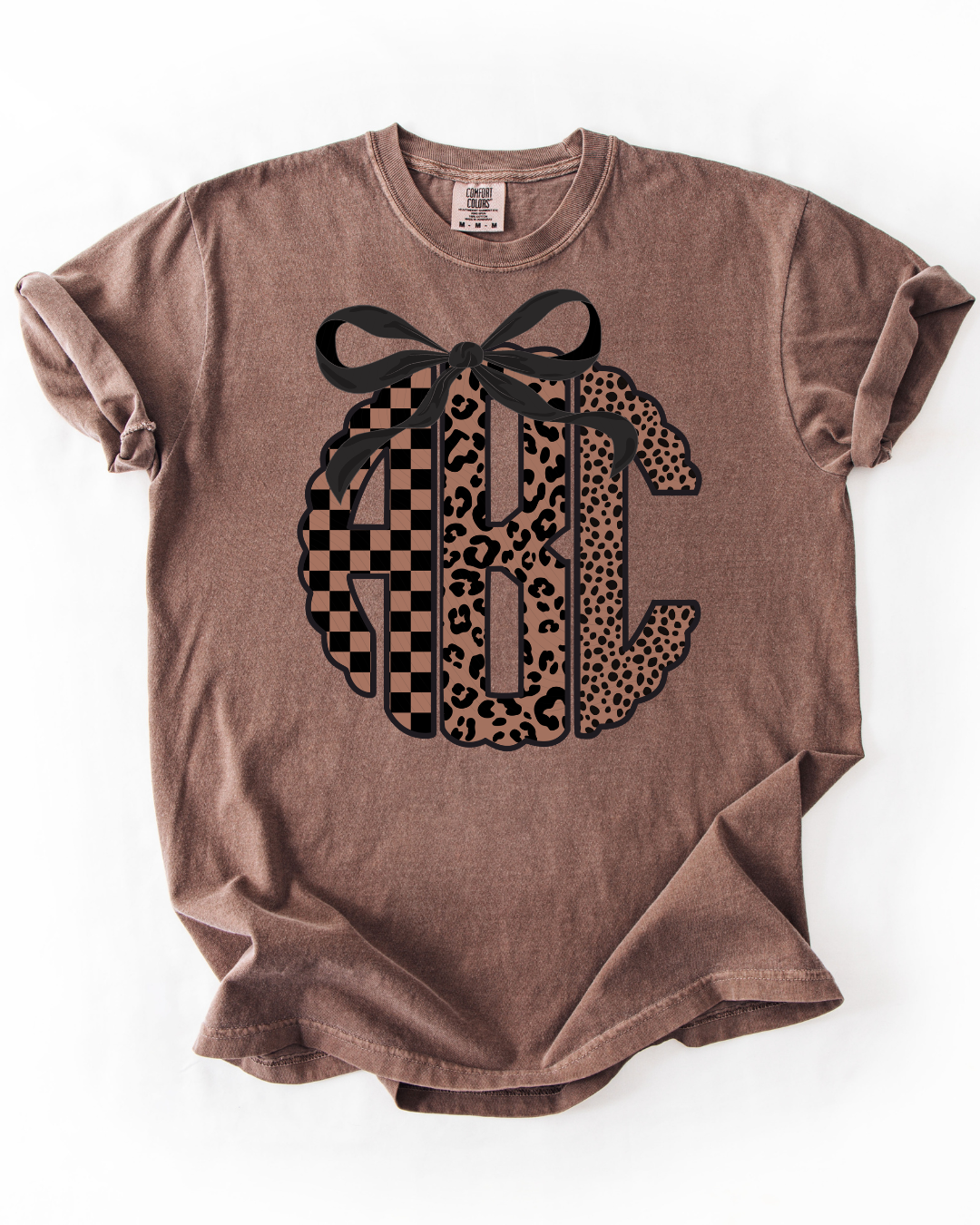Brown Leopard Monogram