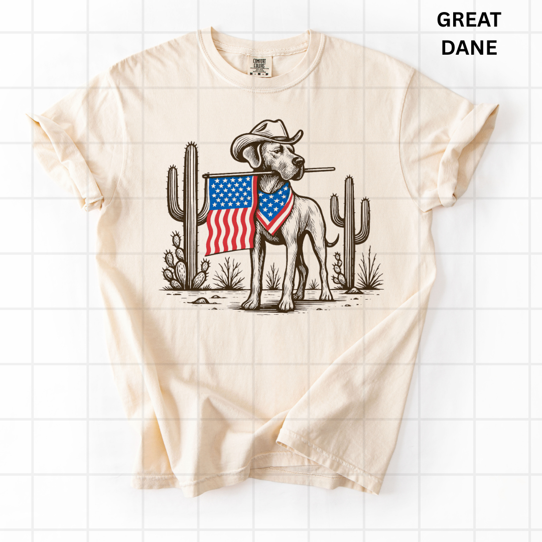 Patriotic Great Dane
