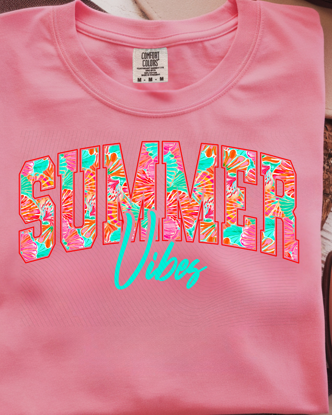 Summer Vibes - Preppy Lettering