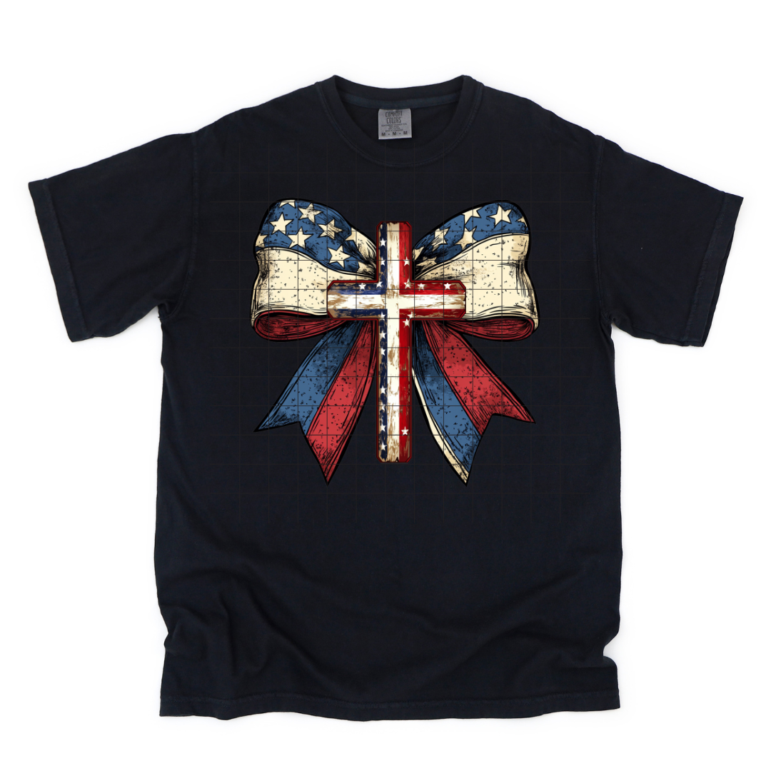 Christian cross America Bow