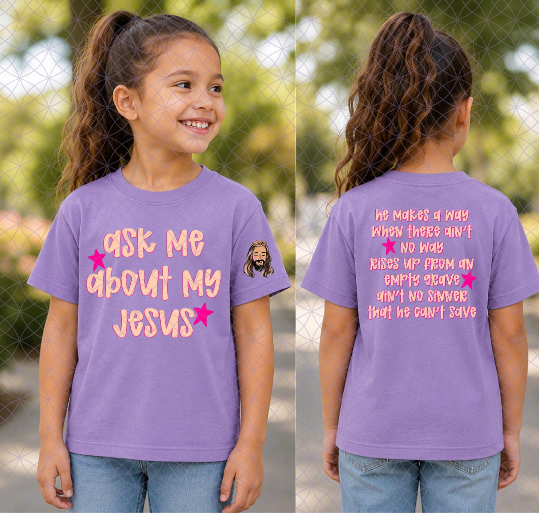 Ask me about my Jesus - Pink