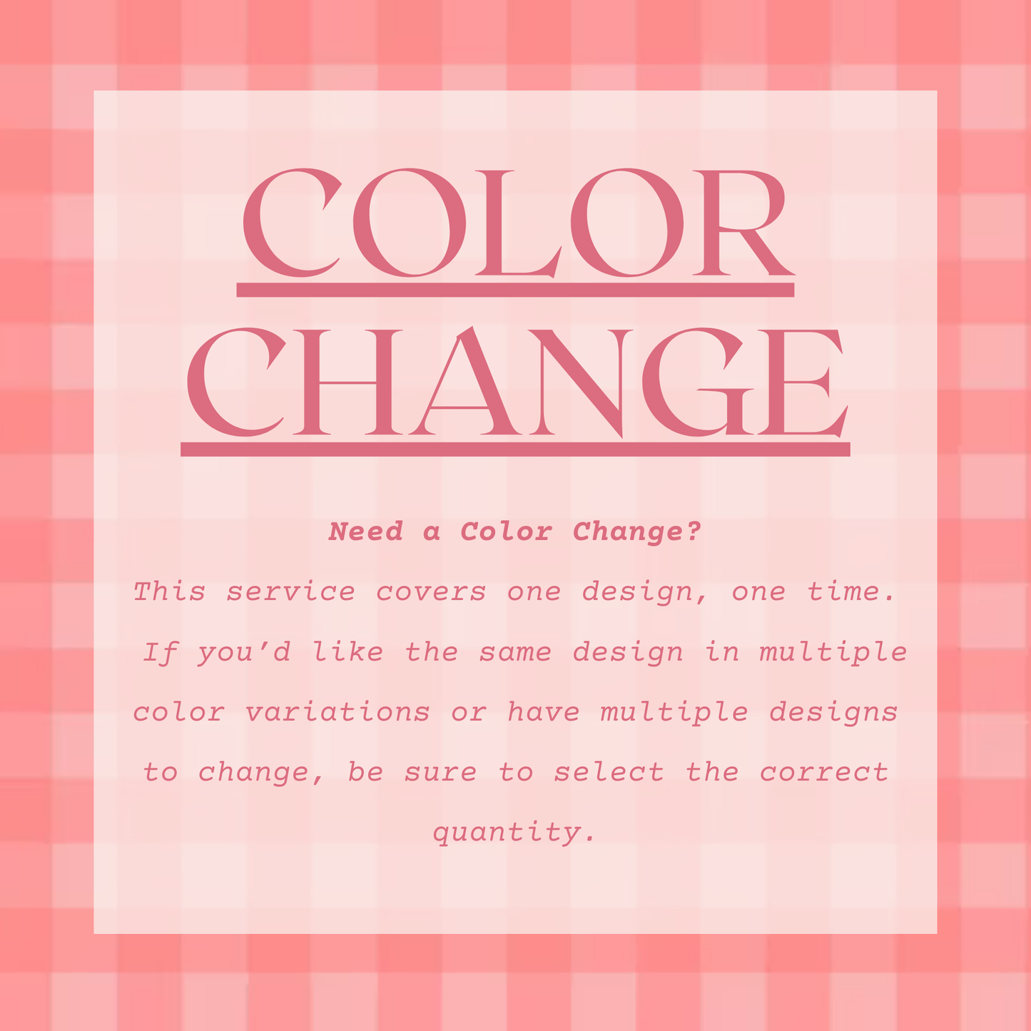 Color Change Service
