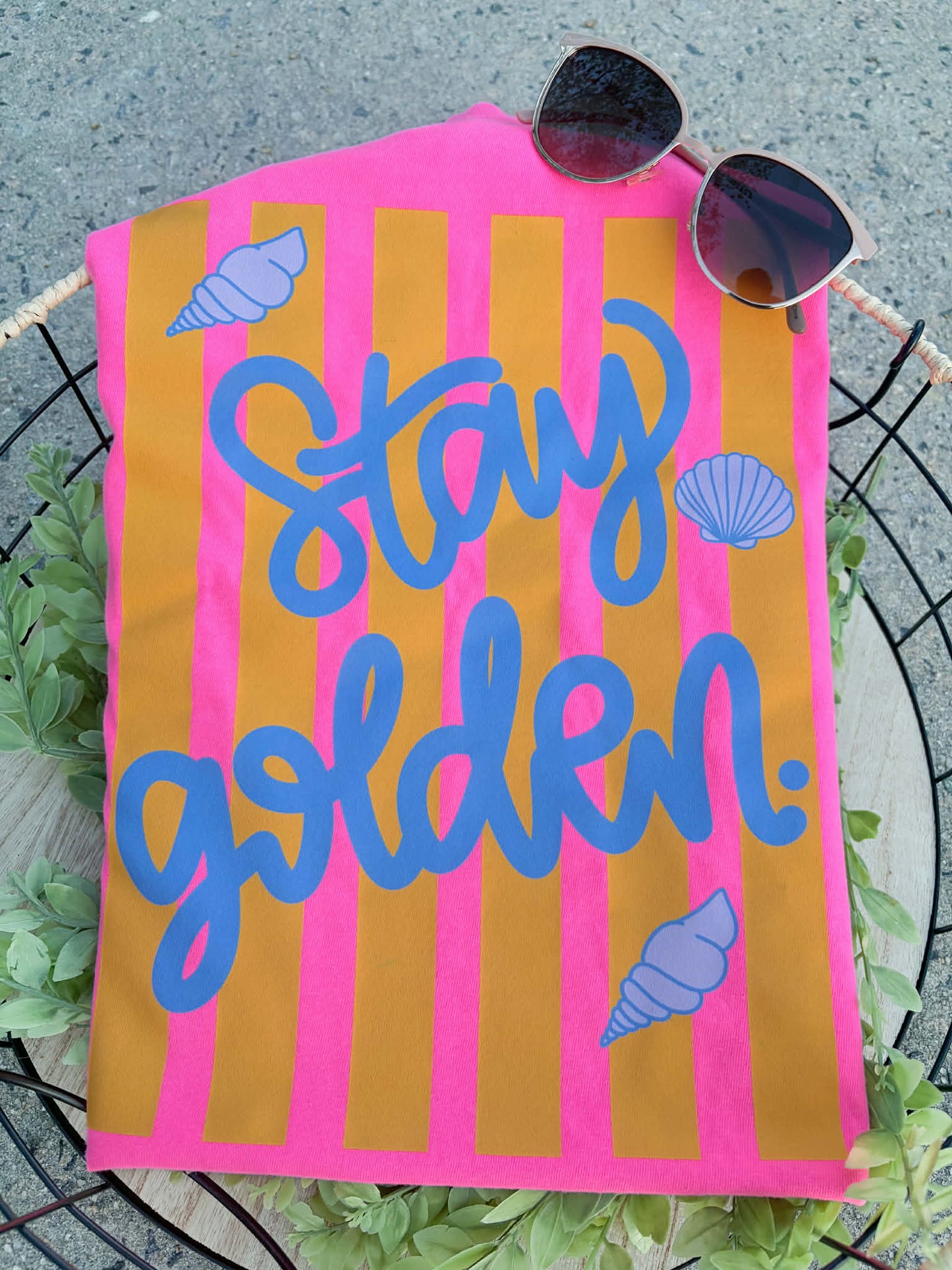 Stay Golden Beachy Stripes