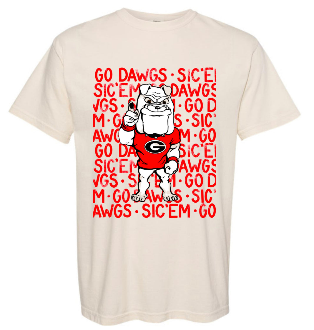Go Dawgs Sic Em’ RED