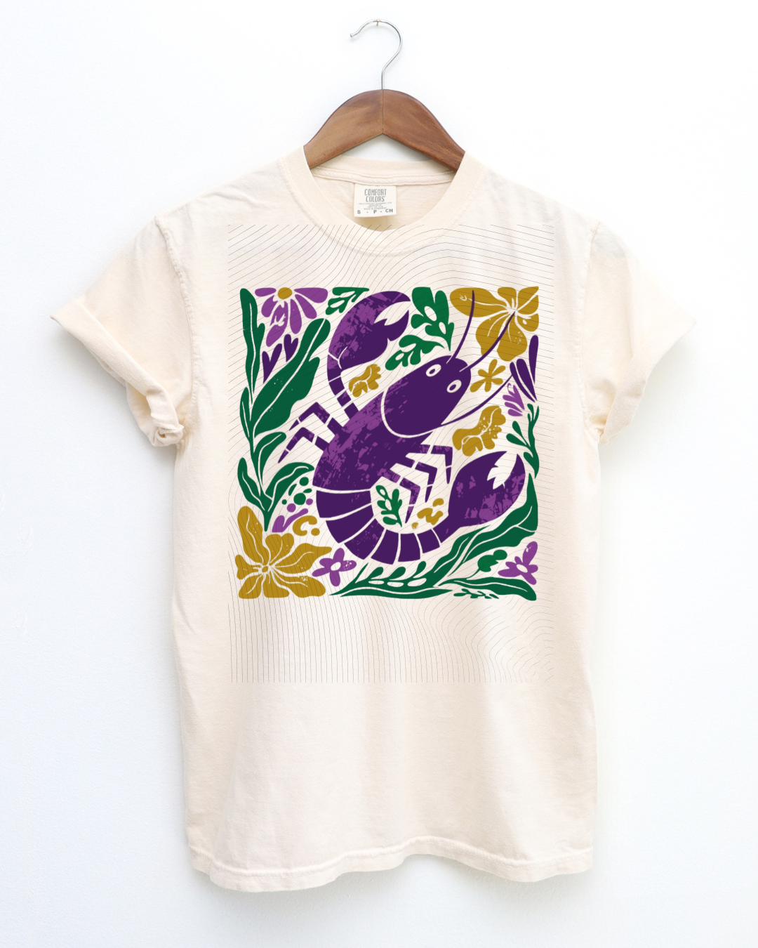 Mardi Gras Floral Crawfish