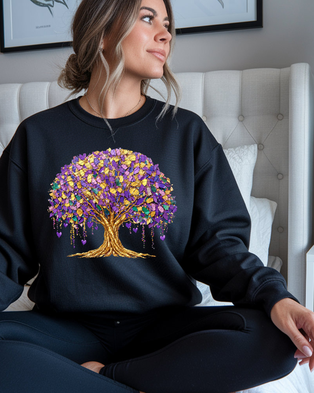 Purple Tree of Hearts