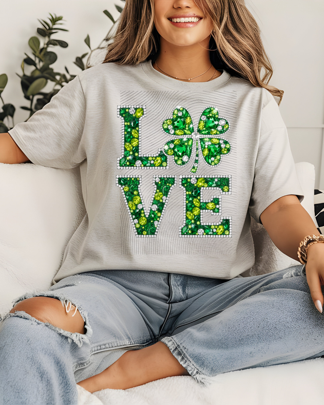 Love Rhinestones -green