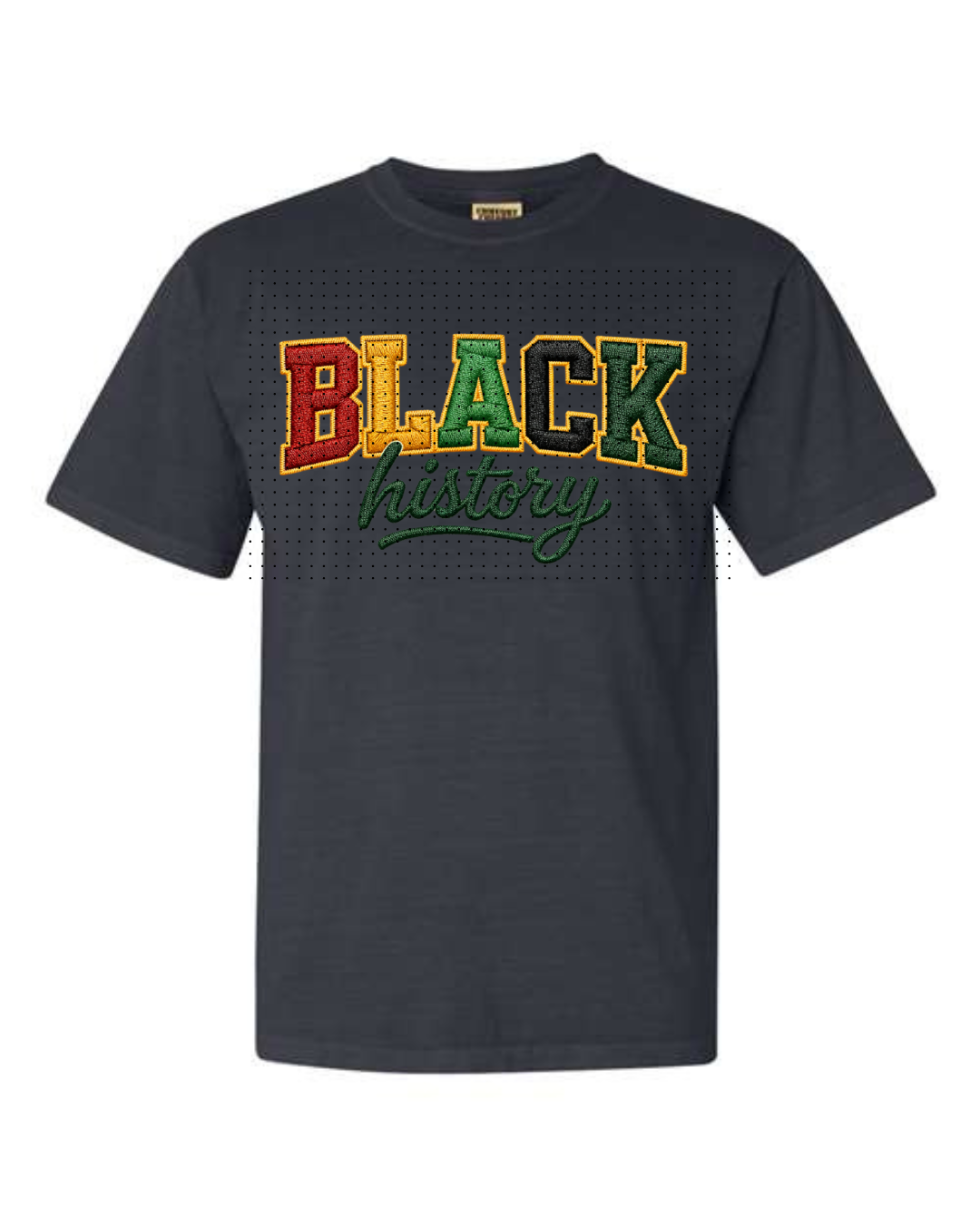 Faux Embroidered Black History