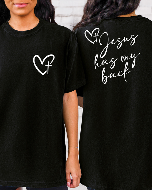 Jesus has my back (white)