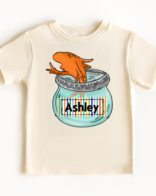 Dr. Suess Fish Bowl- w/ Custom Name