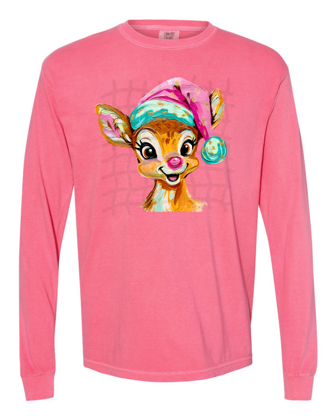 Watercolor Painted Reindeer