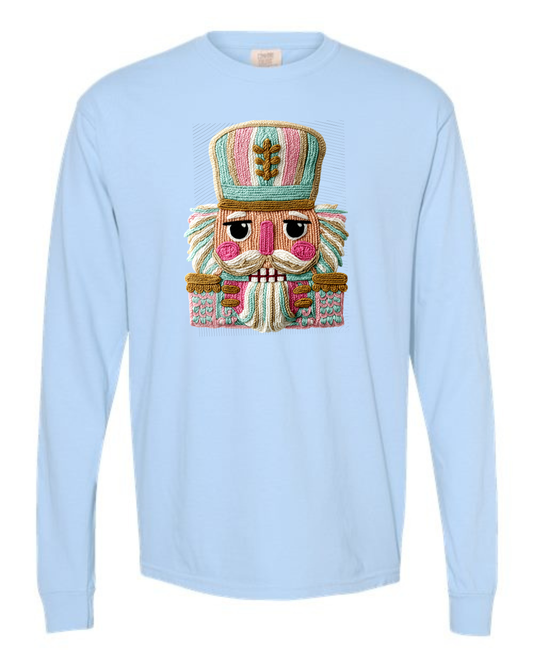 Faux Yarn Pastel Nutcracker