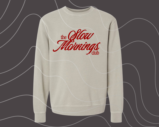 Slow Mornings Cream Red