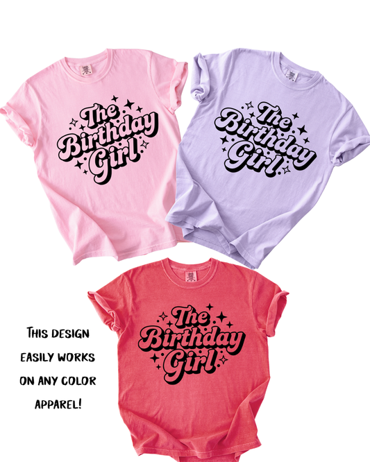 The Birthday Girl black script