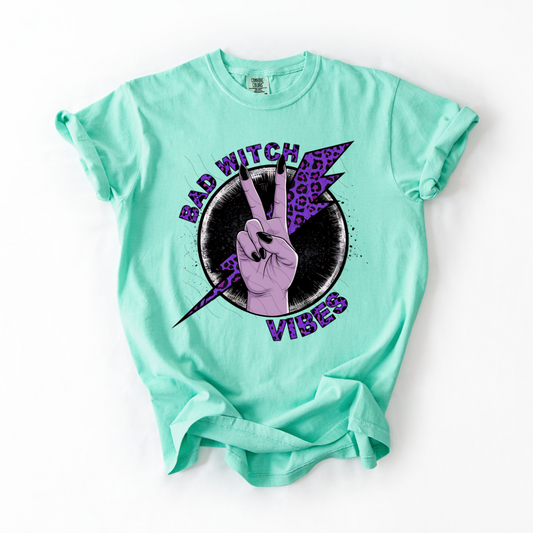 Bad Witch Vibes purple leopard