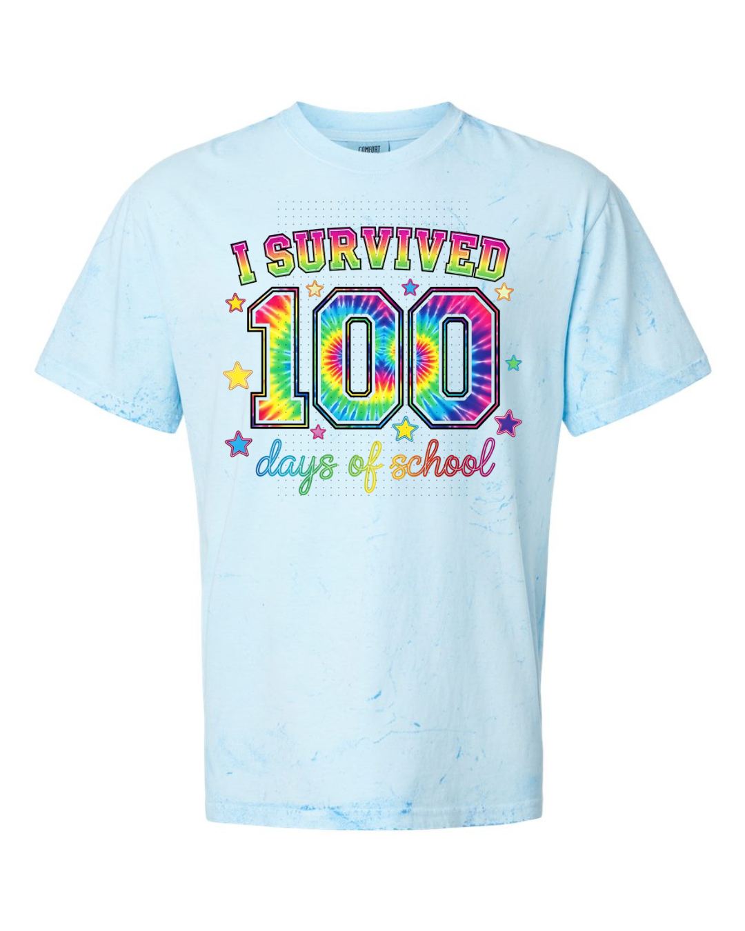 I Survived 100 Days Of School Tie Dye