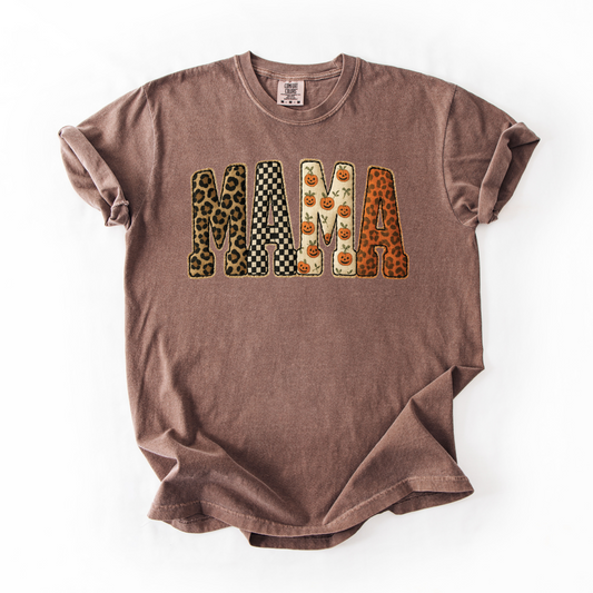 Mama Fall Faux Quilt