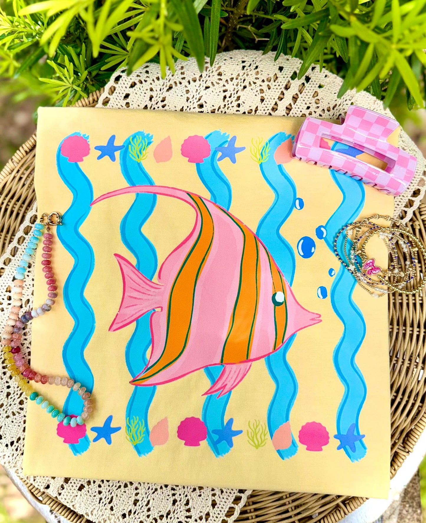Angel Fish in Waves