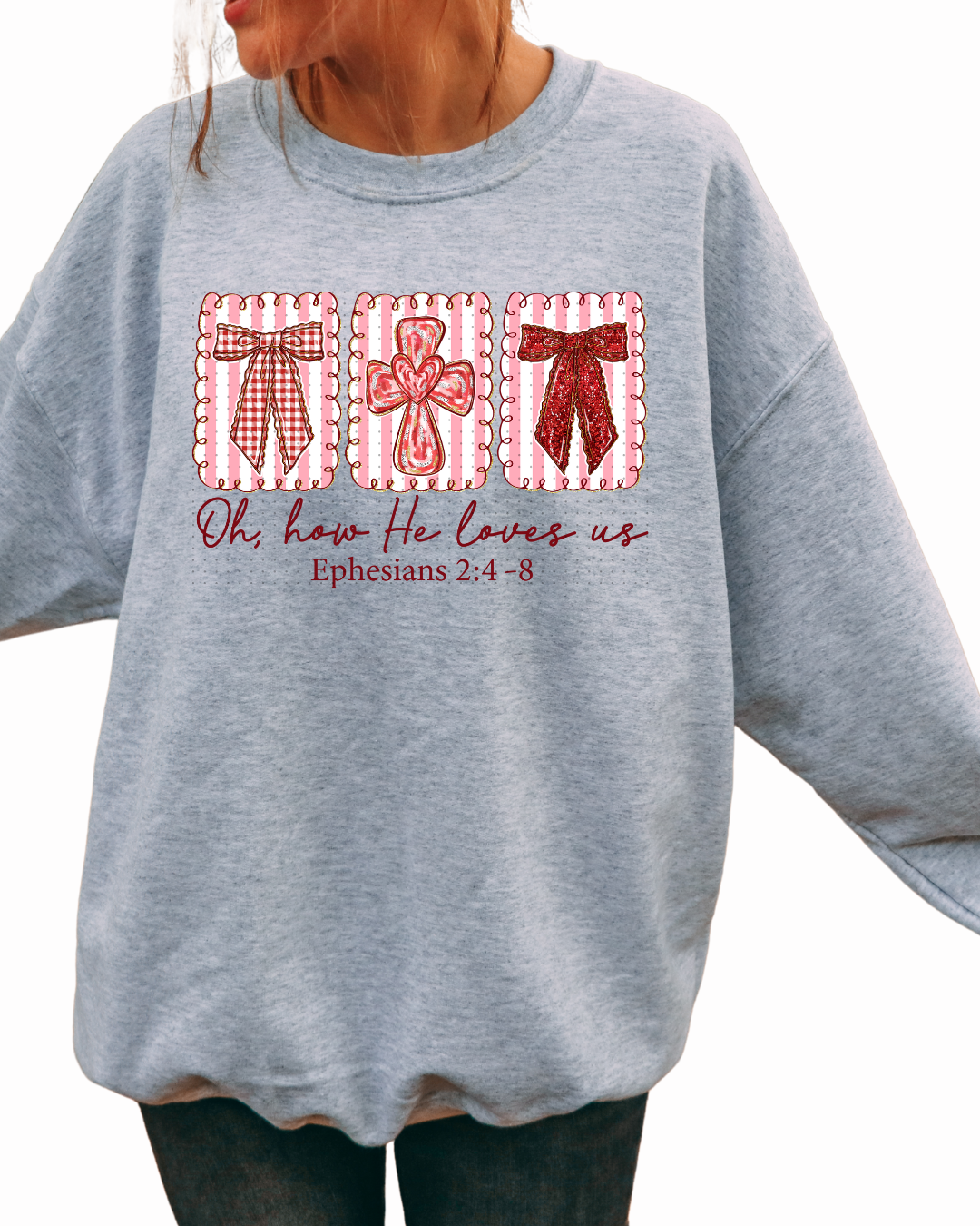 Oh How He Loves Us Valentines Bows