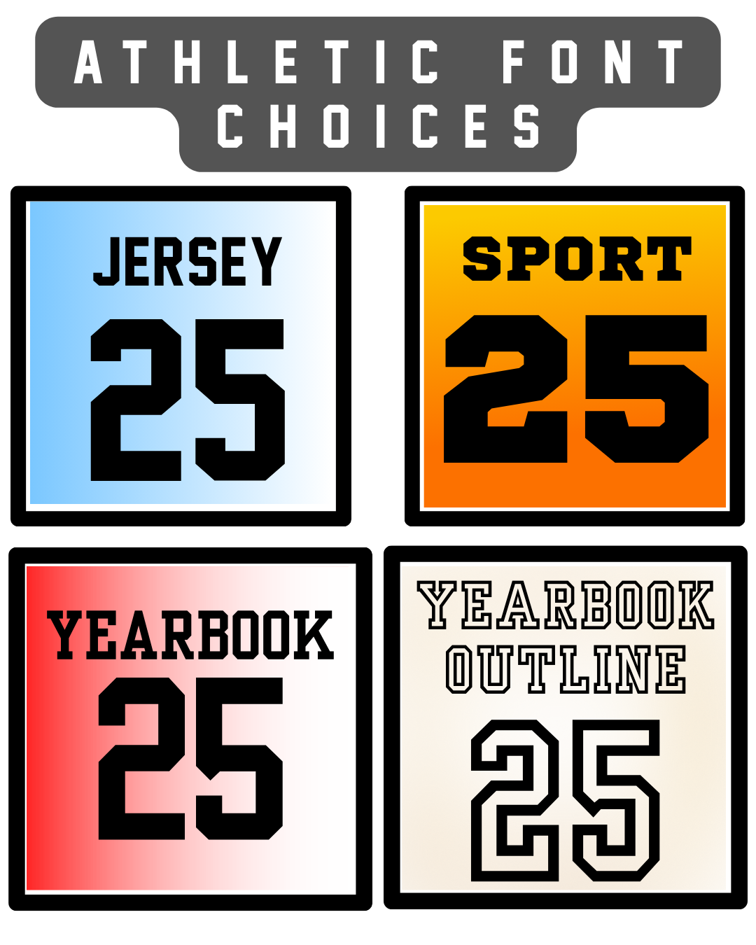 Athletic Number Set Creation