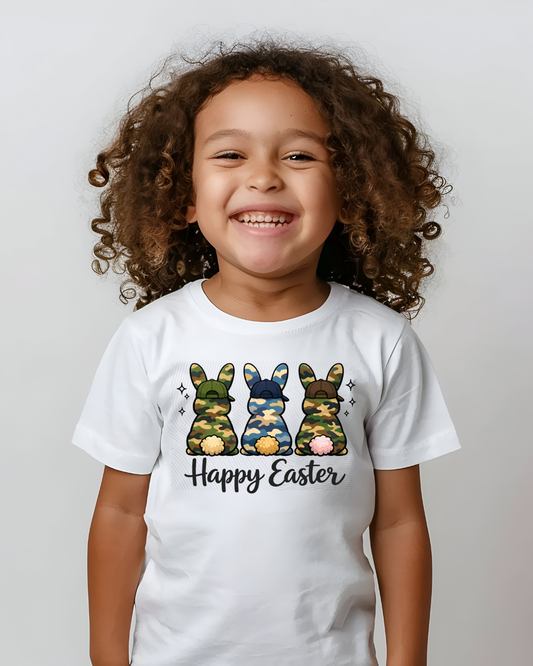 Camo Bunny Happy Easter