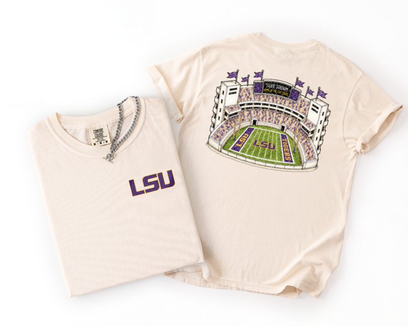 LSU Watercolor Stadium