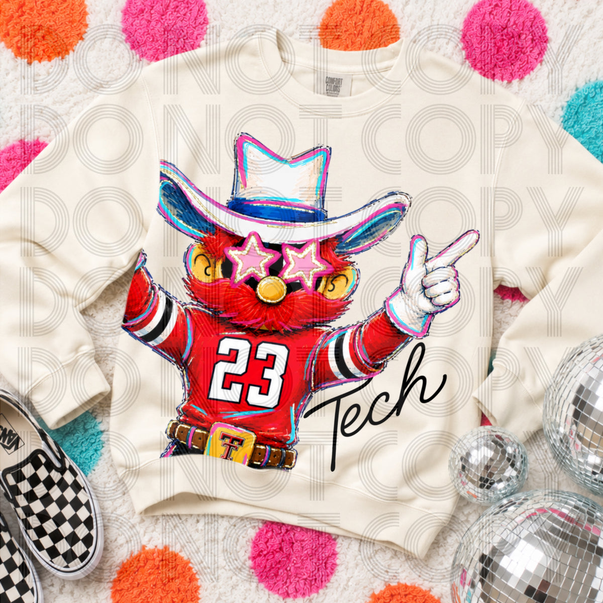 Rockin Delulu Mascot - Texas Tech