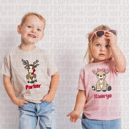 Personalized Reindeer Plushie