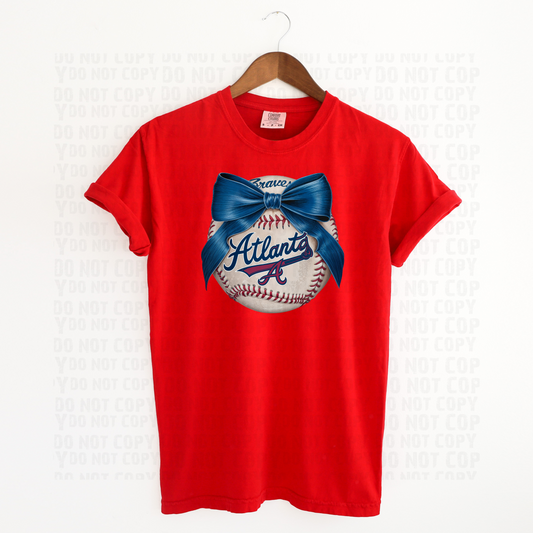 ATL Ball With Bow- Navy