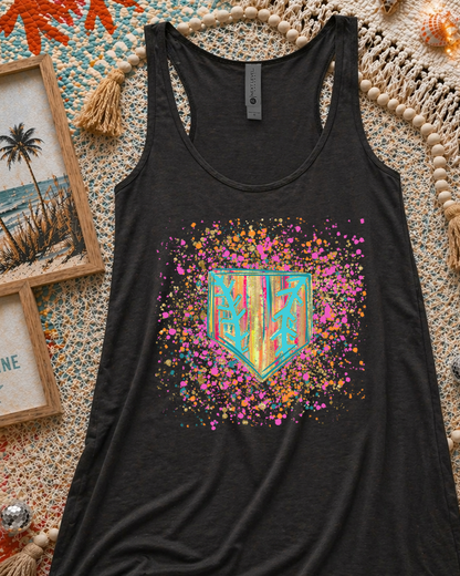 Home Plate Colorful Splatter - MDD