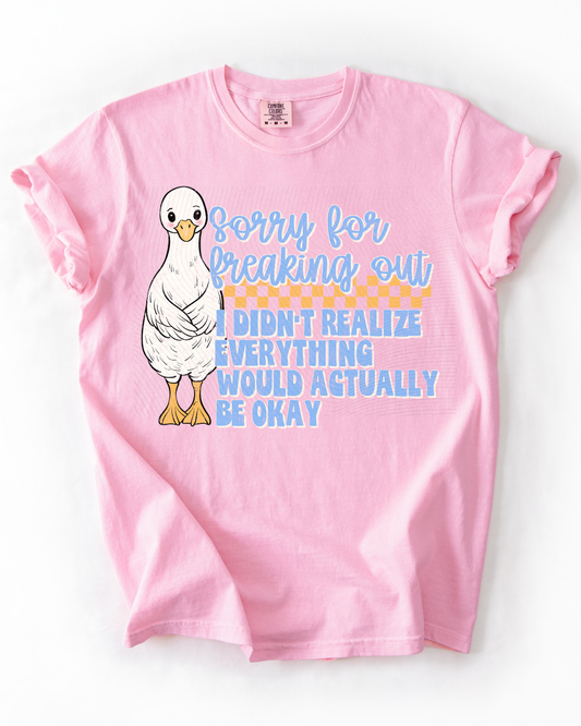 Sorry For Freaking Out