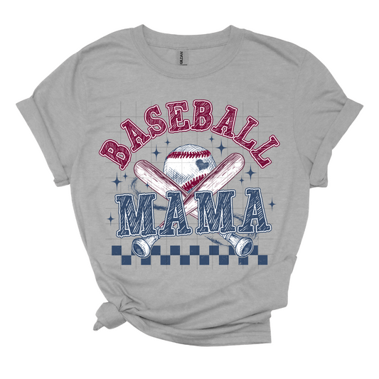 Baseball Mama red, white & blue