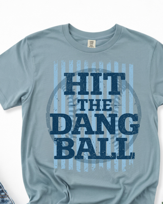 Hit The Dang Ball-Blue Stripes