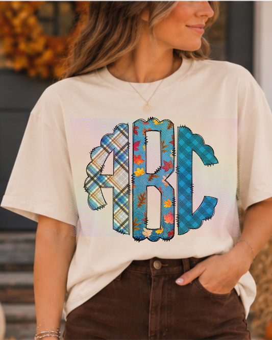 Autumn Pattern Monogram