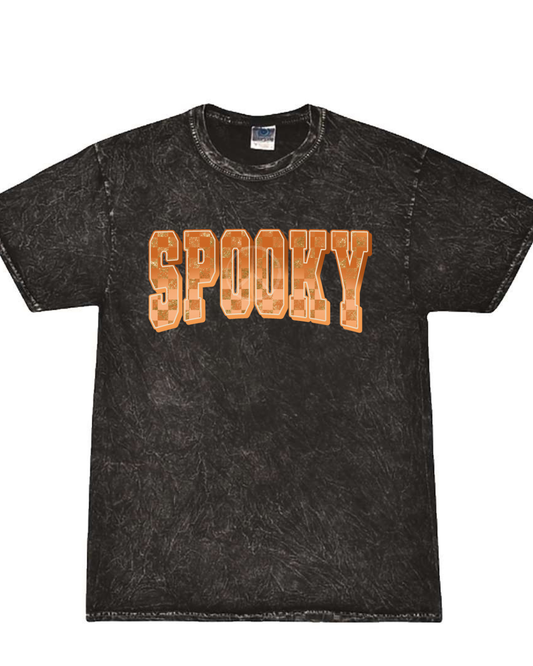 Spooky Gold Checkered