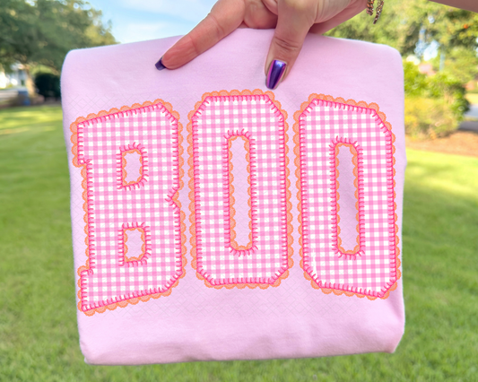 Pink Gingham BOO