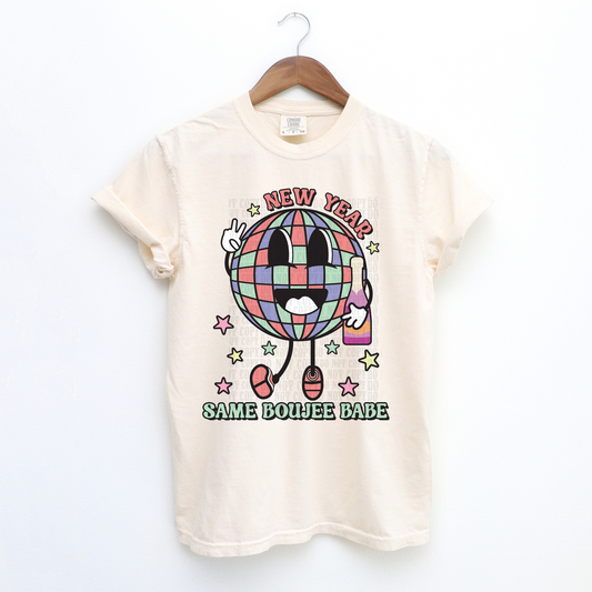 New Year, Same Boujee Babe with Champagne