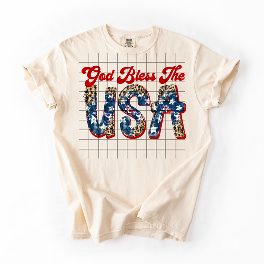 God Bless the USA leopard