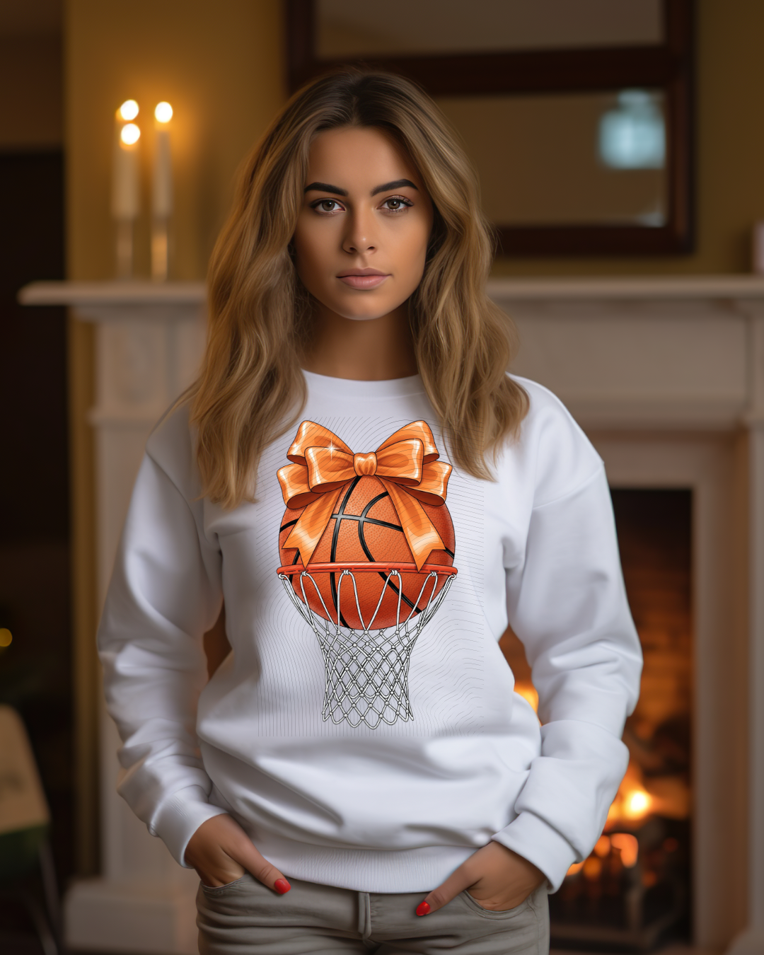Basketball Hoop and bow