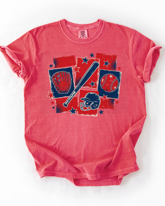Blue And Red baseball