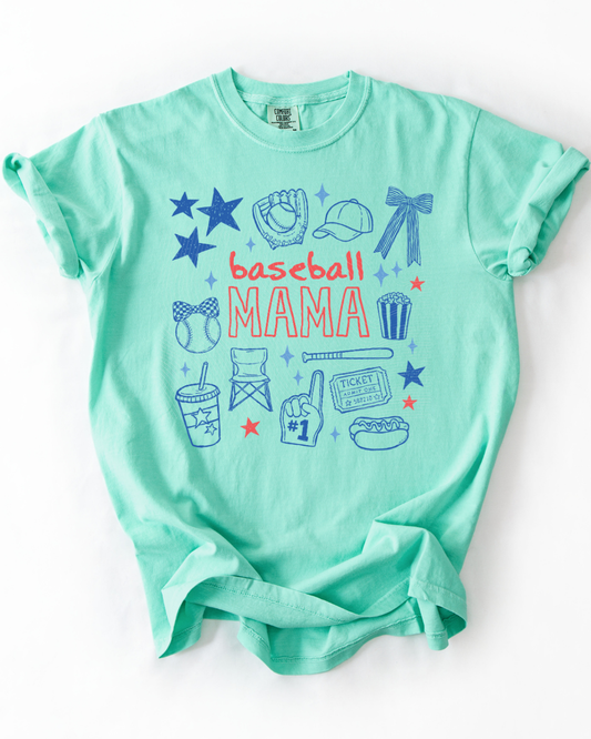 Baseball Mama Blue