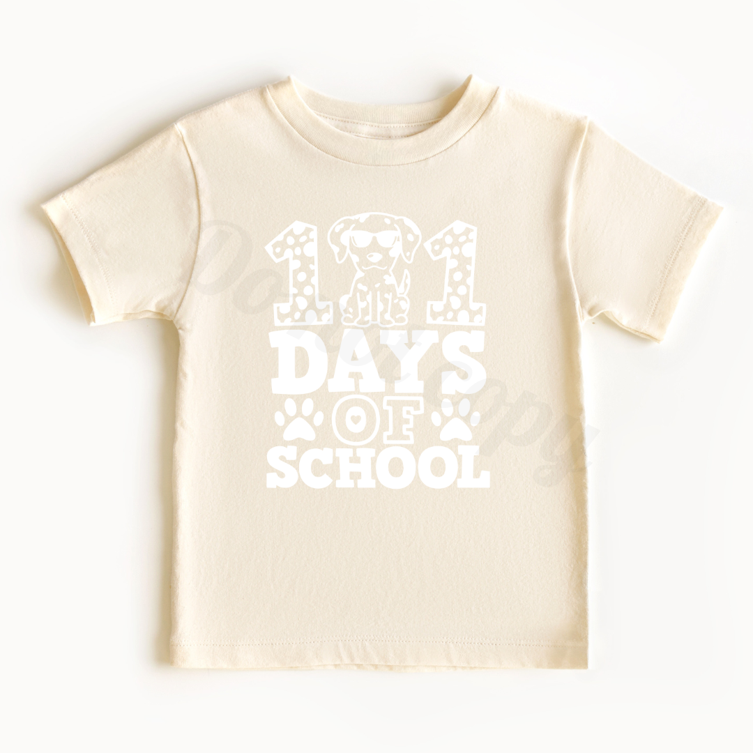 101 days of school- dog paws
